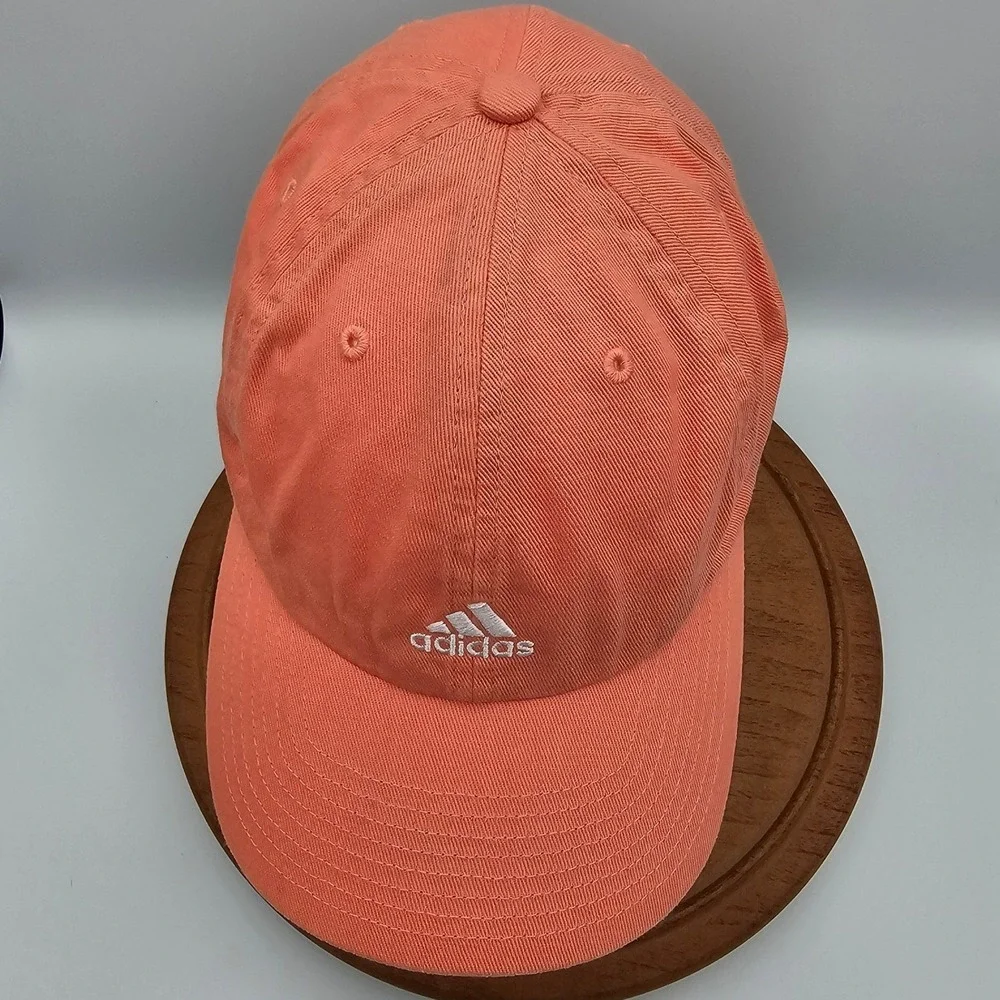 adidas AEROREADY Adjustable Dad Hat Coral Pink Cotton‎ Golf Running Baseball Cap